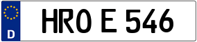 Trailer License Plate